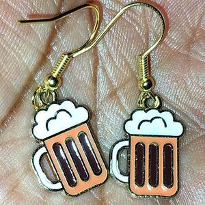 Retro hand crafted retro cocktail earring